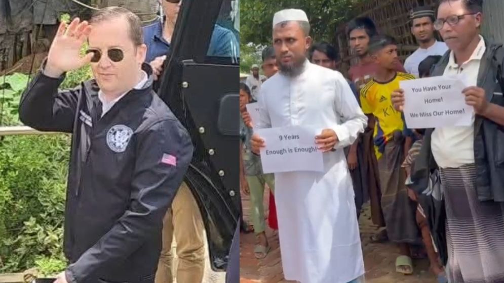 উখিয়ায় ট্রাম্পের বিশেষ দূত, ঘরে ফেরার আকুতি রোহিঙ্গাদের
